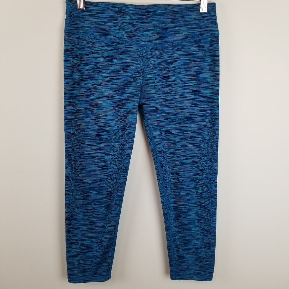 Fabletics Blue Striped Solar Leggings
